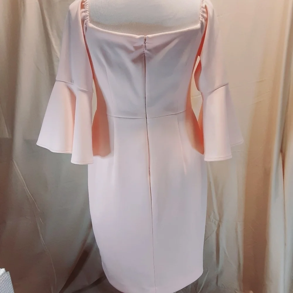Betsey Johnson Bodycon Flared Long Sleeved Dress 8 - Picture 3 of 8